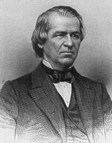 Engraving of President Andrew Johnson