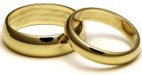 A pair of wedding rings