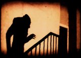 Iconic scene from F. W. Murnau's Nosferatu , 1922