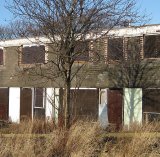 Boarded up and abandoned housing